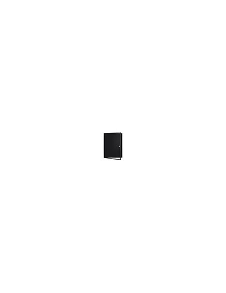 Vitrina de anuncios bi-office new gen magnetica acero lacado 6xa4 para interior color negro 696x636x36 mm