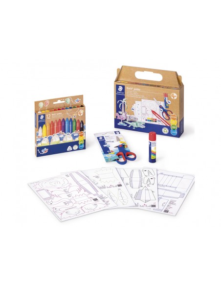 Set de dibujo staedtler noris jumbo mixto figuras de papel 18 piezas