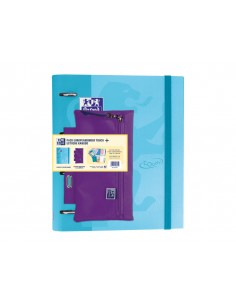 Pack carpeta con recambio oxford ebinder touch + bolso portatodo kangoo