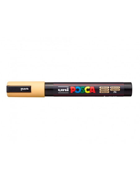 Rotulador uni posca pc-5m marcador de pintura punta conica 1,8-2,5 mm albaricoque