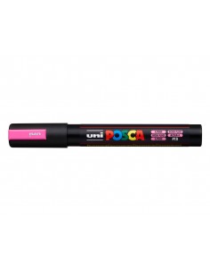 Rotulador uni posca pc-5m marcador de pintura punta conica 1,8-2,5 mm rosa fluor