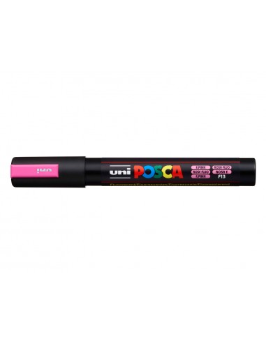 Rotulador uni posca pc-5m marcador de pintura punta conica 1,8-2,5 mm rosa fluor
