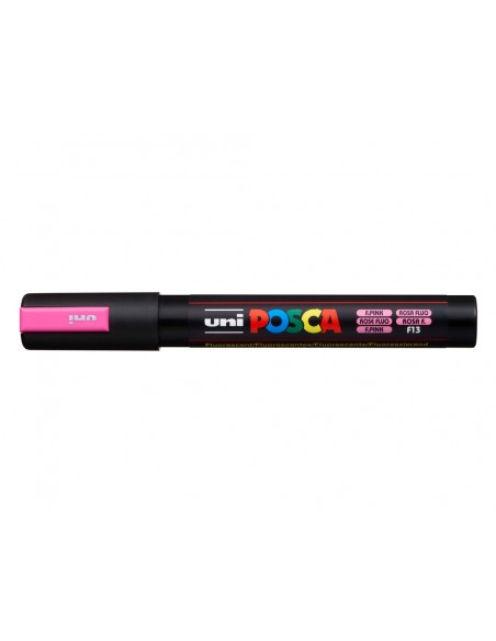 Rotulador uni posca pc-5m marcador de pintura punta conica 1,8-2,5 mm rosa fluor