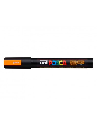 Rotulador uni posca pc-5m marcador de pintura punta conica 1,8-2,5 mm naranja fluor