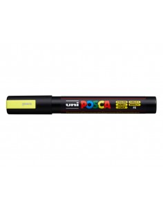 Rotulador uni posca pc-5m marcador de pintura punta conica 1,8-2,5 mm amarillo fluorescente