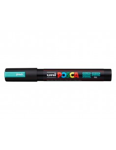 Rotulador uni posca pc-5m marcador de pintura punta conica 1,8-2,5 mm verde metalico