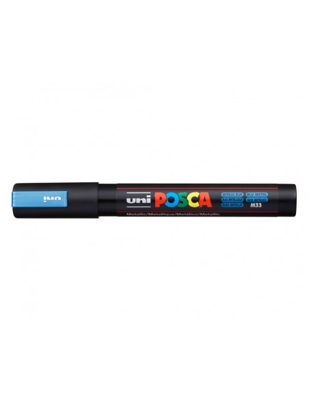 Rotulador uni posca pc-5m marcador de pintura punta conica 1,8-2,5 mm azul metalico