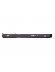 Rotulador uniball pin calibrado micrometrico 0,5 mm color gris oscuro