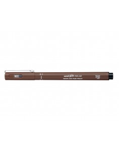 Rotulador uniball pin caligrado micrometrico 0,1 mm color sepia