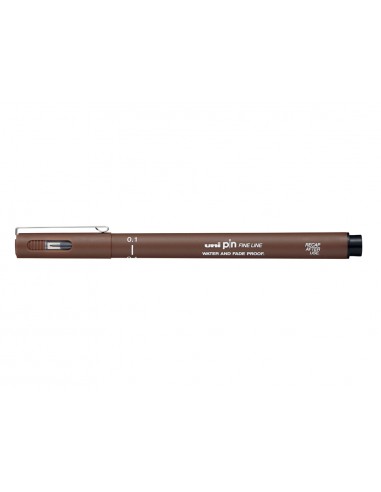 Rotulador uniball pin caligrado micrometrico 0,1 mm color sepia