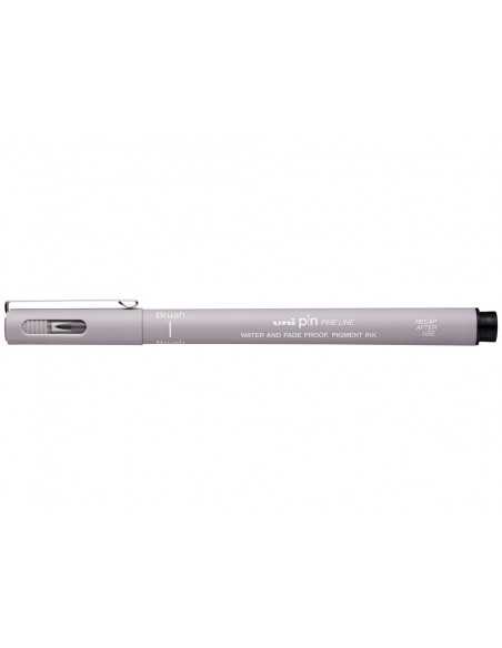 Rotulador uniball pin br-200 punta de pincel fino gris claro