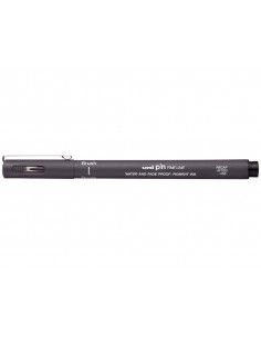 Rotulador uniball pin br-200 punta de pincel fino gris oscuro