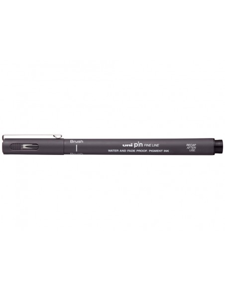 Rotulador uniball pin br-200 punta de pincel fino gris oscuro