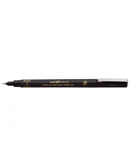 Rotulador uniball pin 500ef punta pincel flexible color negro
