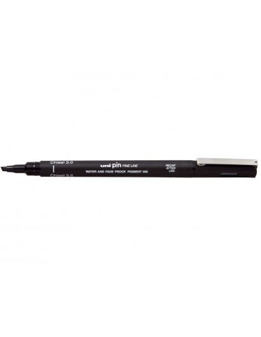 Rotulador uniball pin calibrado punta biselada 3 mm color negro