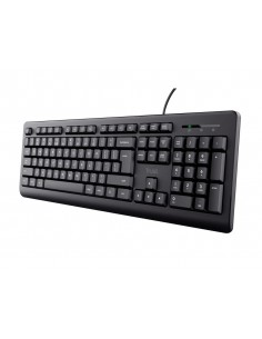 Teclado trust tk-150 usb 2.0 con cable longitud 180 cm color negro