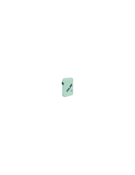 Plumier escolar milan 430 since 1918 doble con accesorios color verde 195x50x130 mm