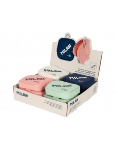 Monedero milan 430 since 1918 pequeño expositor de 12 unidades colores surtidos