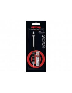 Set portaminas rotring tikky 0,5 mm color negro + 12 minas hb