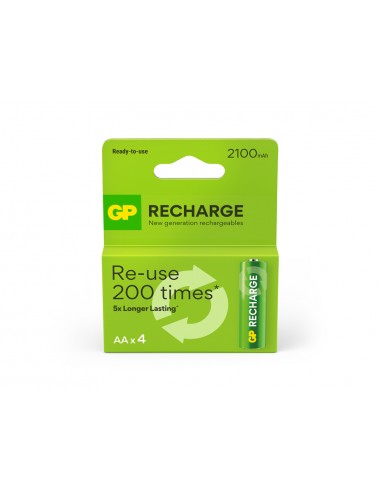Pila gp recargable aa 2100 mah blister de 4 unidades