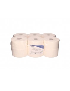 Papel higienico bunzl greensource celulosa virgen 2 capas bobina 150 mt para dispensador ref. 39939