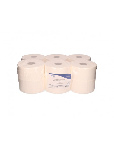 Papel higienico bunzl greensource celulosa virgen 2 capas bobina 150 mt para dispensador ref. 39939
