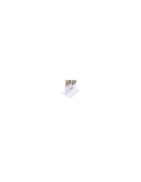 Expositor sobremesa archivo 2000 con forma t poliestireno transparente din a3 horizontal 100x420x305 mm