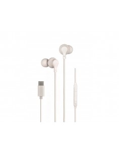 Auricular daewo in-ear con microfono usb tipo-c color blanco