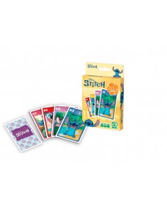 Baraja de cartas shuffle infantil stitch