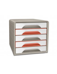 Fichero cajones de sobremesa cep terra nova 5 cajones smoove colores surtidos 360x288x271 mm