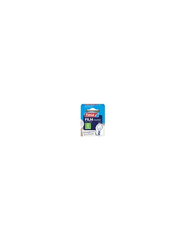 Cinta adhesiva tesa papel transparente 33 mt x 19 mm