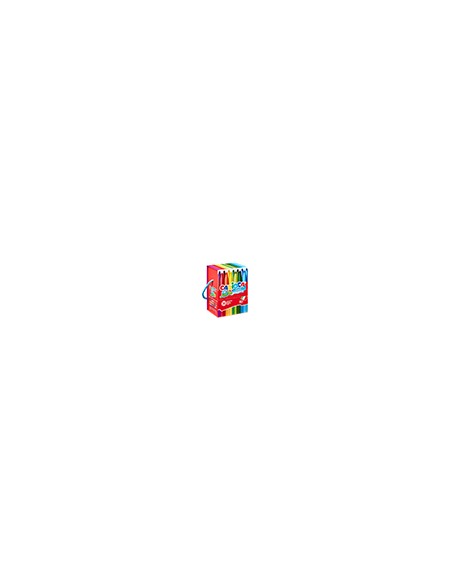 Rotulador carioca jumbo caja premium con asa 30 unidades colores surtidos
