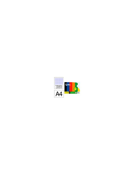 Cuaderno espiral liderpapel din a4 smart tapa blanda 80h 75gr cuadro 4 mm con margen pack 5+1 colores surtidos