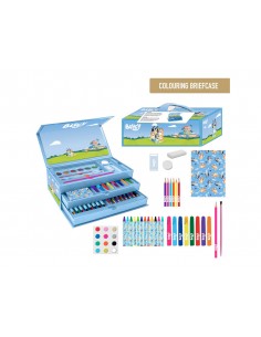 Set de papeleria coloreable maletin bluey