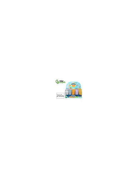 Boligrafo fantasia liderpapel animal town tinta azul borrable punta 1 mm expositor de 250 unidades 300x138x292 mm