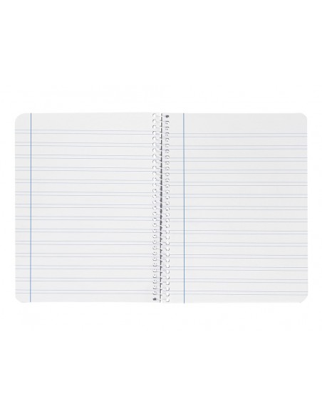 Cuaderno espiral liderpapel a4 witty tapa dura 80h 90gr pauta 3,5mm con margen color negro