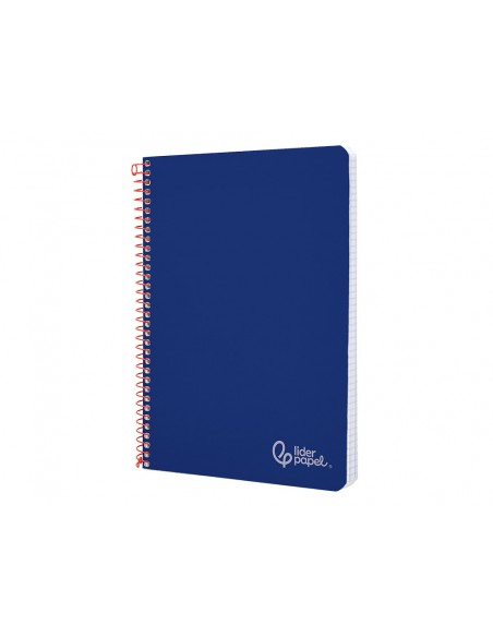 Cuaderno espiral liderpapel din a4 witty tapa dura 80h 90gr pauta 2,5mm con margen color azul oscuro