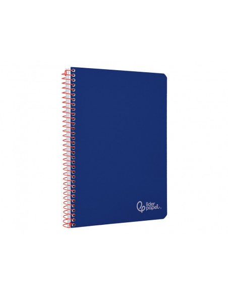 Cuaderno espiral liderpapel din a4 witty tapa dura 80h 90gr rayado horizontal con margen color azul oscuro