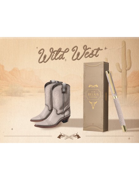 Roller belius wild west aluminio color beige tinta color negro caja de diseño