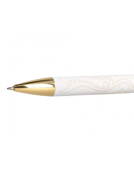Boligrafo belius wild west aluminio color crema dorado tinta color azul caja de diseño