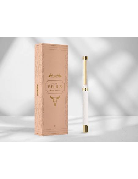 Roller belius wild west aluminio color crema dorado tinta color negro caja de diseño