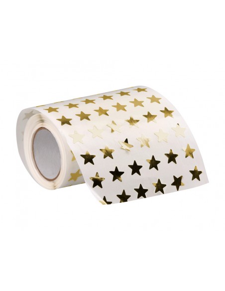Gomets liderpapel autoadhesivo estrellas doradas surtidas 2500 unidades en caja de carton