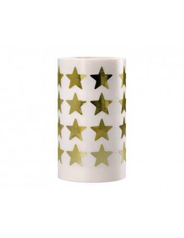 Gomets liderpapel autoadhesivo estrellas doradas 20 mm 1500 unidades en caja de carton
