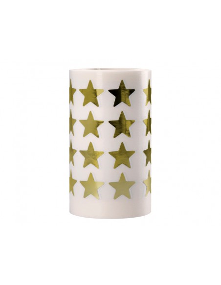 Gomets liderpapel autoadhesivo estrellas doradas 20 mm 1500 unidades en caja de carton