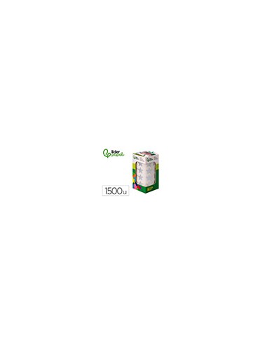 Gomets liderpapel autoadhesivo estrellas plateadas 20 mm 1500 unidades en caja de carton