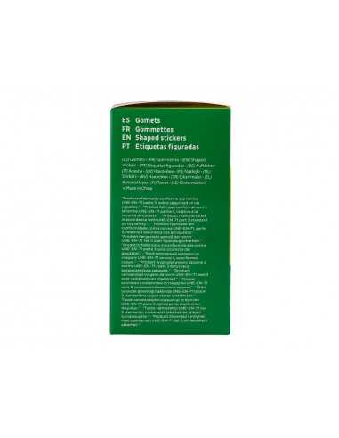 Gomets liderpapel autoadhesivo estrellas plateadas 20 mm 1500 unidades en caja de carton
