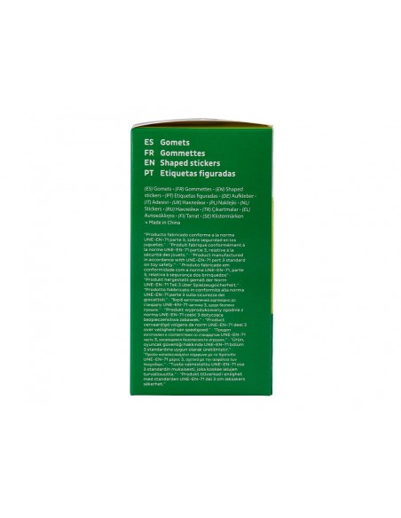 Gomets liderpapel autoadhesivo estrellas plateadas 20 mm 1500 unidades en caja de carton