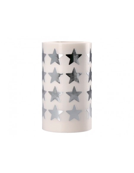 Gomets liderpapel autoadhesivo estrellas plateadas 20 mm 1500 unidades en caja de carton