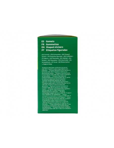Gomets liderpapel autoadhesivo redondo numeros 20 mm colores surtidos rollo de 1000 unidades en caja de carton