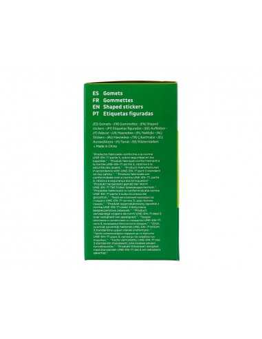 Gomets liderpapel autoadhesivo circulos 20 mm rojo rollo de 2000 unidades en caja de carton